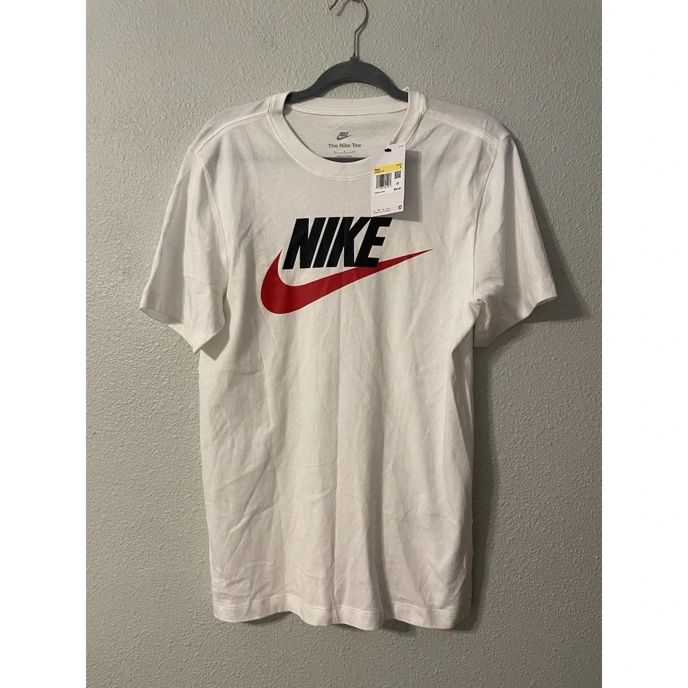 Nike NWT Icon Mens‎ Futura Logo T-Shirt Swish Size Small